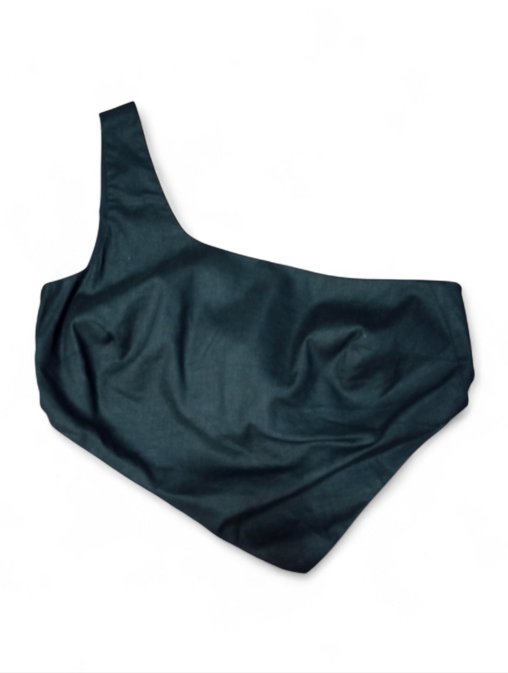 Riot Swim One Shoulder Asymmetrical Linen Blend Top